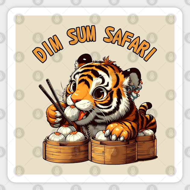 Dim sum Bengal tiger Sticker by Japanese Fever